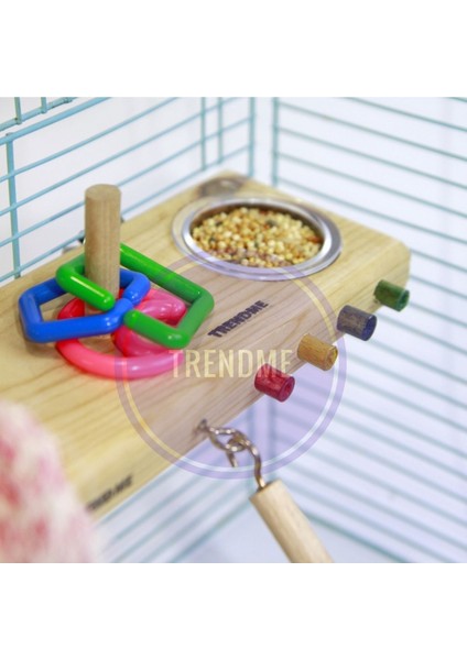 Trendme Kafes Içi Kuş Merdivenli Yemlikli Balkon Oyuncak fırsatları