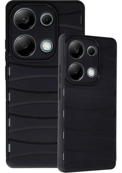 Xiaomi Redmi Note 13 Pro 4g Kılıf Bibercas Silikon Kapak - Siyah modelleri