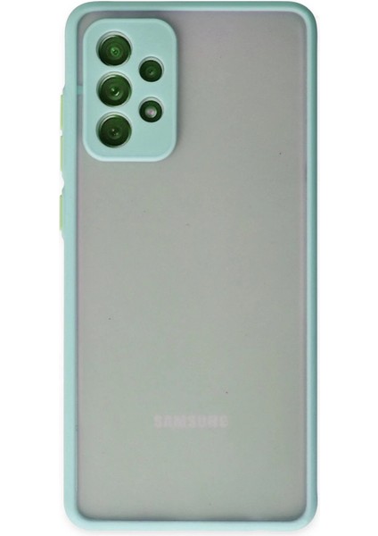 Samsung Galaxy A72 Kılıf Montreal Silikon Kapak - Turkuaz