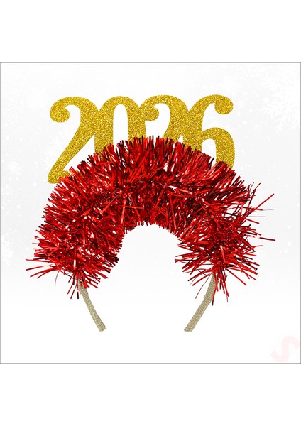 Yılbaşı 2026 Simli Taç - Altın