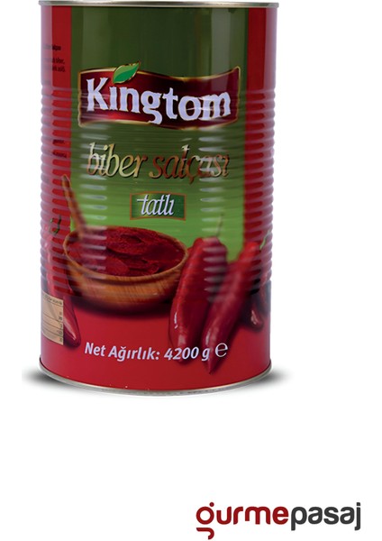Kingtom Tatlı Biber Salçası 4200 G x 6 Adet (Koli)