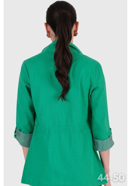 Oriente Dik Yaka Fermuarlı Çıtçıtlı Kaban Yeşil modelleri