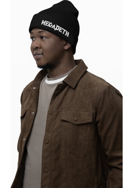 Megadeth Yazılı Outdoor Katlamalı Bere, Rock Band Baskılı Kaşkorse Kışlık Şapka modelleri