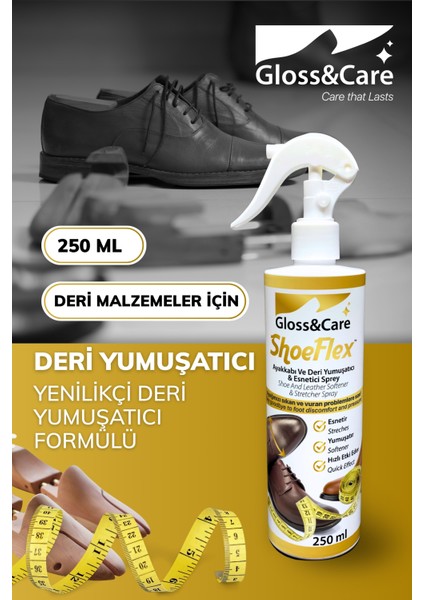 Shoeflex™ Ayakkabı Streç Deri Yumuşatıcı Sprey Ayakkabı Vurması Sıkması Önleyici Spreyi 250 ml