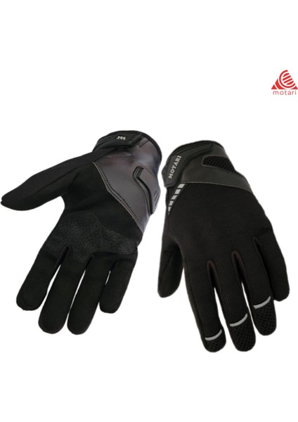 Motosiklet Eldiveni, Yumruk ve Avuç Içi Korumalı, Reflektörlü Nefes Alabilir Tasarım, 3 Mevsimlik