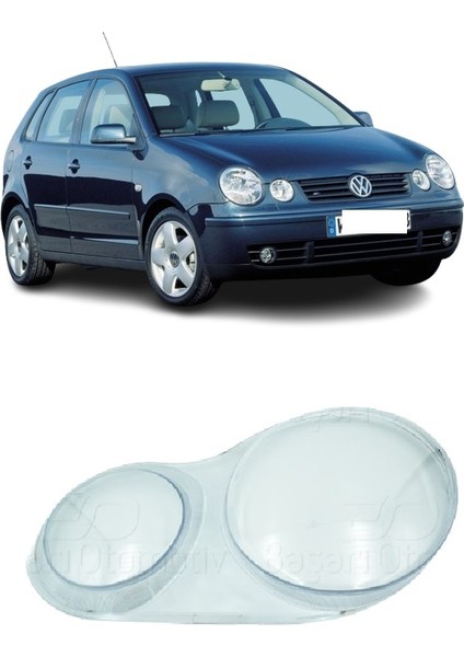 Volkswagen Vw Polo 2002-2005 Uyumlu Sol Far Camı ( Şöför Tarafı ) 6Q1941007AF