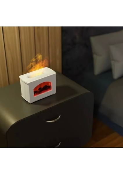 Aroma Terapi Şömine Hava Nemlendirici Alev Etkisi fırsatları