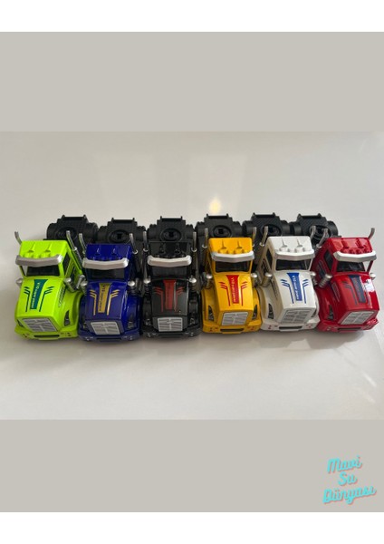 Metal Çek Bırak Tır Kafası Araba 13X5 cm Yeşil fırsatları