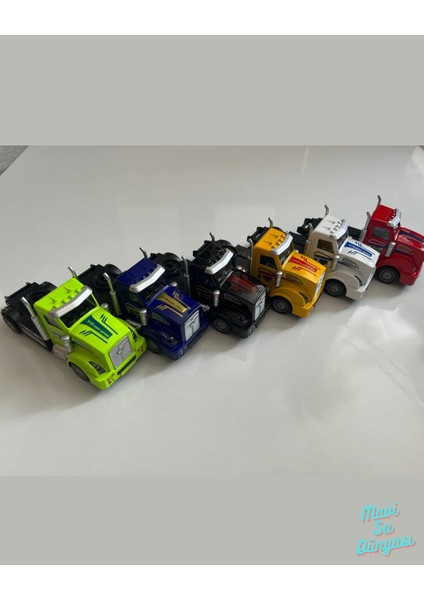 Metal Çek Bırak Tır Kafası Araba 13X5 cm Yeşil indirimleri