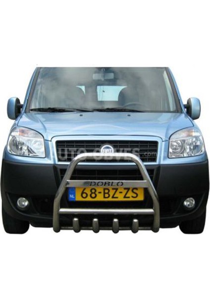 Fıat Doblo 1999-2006 Uyumlu Yüksek Ön Koruma Ara Borulu ve Yazı Saclı Emperor D