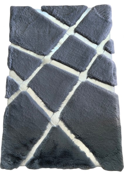 Deri Banyo Halısı Banyo Paspası Gümüş