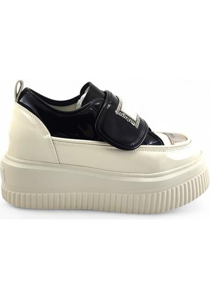 373 Cırtlı Günlük Bayan Spor Ayakkabı-Siyah.beyaz fiyatları