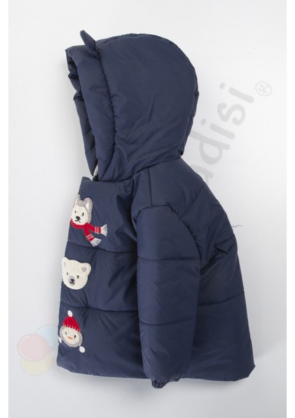 Su Geçirmez Içi Kürklü Peluş Fermuarlı Kalın Kapüşonlu Şişme Kar Kışlık Erkek Bebek Mont Çocuk Kaban modelleri