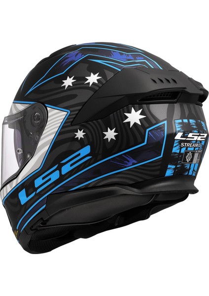 Stream 2 Galdam Mat Siyah-Mavi Kask modelleri