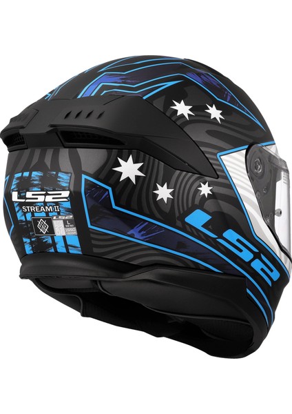 Stream 2 Galdam Mat Siyah-Mavi Kask indirimleri