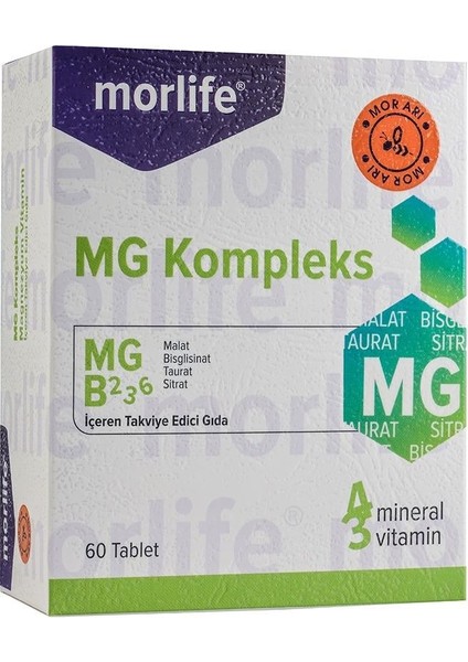 Mor Life Magnezyum Kompleks 60 Tablet