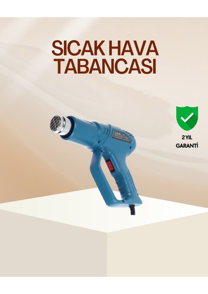 Endüstriyel 2000W Isı Tabancası Plastik Boru Lehim Boya Çıkarma