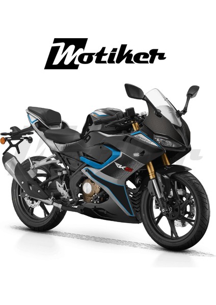 Qjmotor Rks SRK125R Ön Kafa Mat Karbon Sticker Kaplama Etiket Modeli modelleri