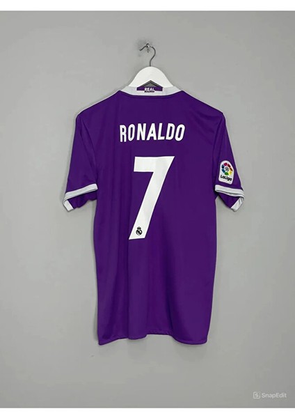 C.ronaldo Final Cardiff Retro Mor Kısa Kol R.madrid Futbol Forması Özel Forma Kumaşı fiyatları