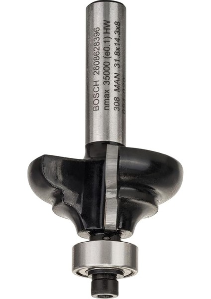 2 608 Aksesuarı 628 396 Profil Freze C 8 Mm, R1 4,8 Mm, G 9,5 Mm, L 14,3 Mm, G: 57 mm