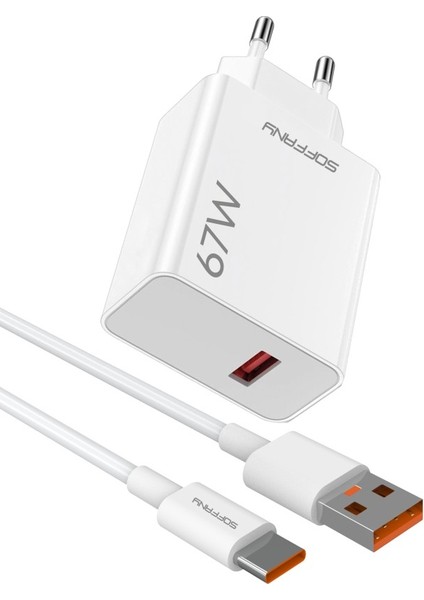 SOFFANYSY-067 Type-C 67 Watt Turbo Hızlı Şarj Aleti Xiaomi,realme,oppo (67W Destekleyen Type-C Cihazlar) fiyatları