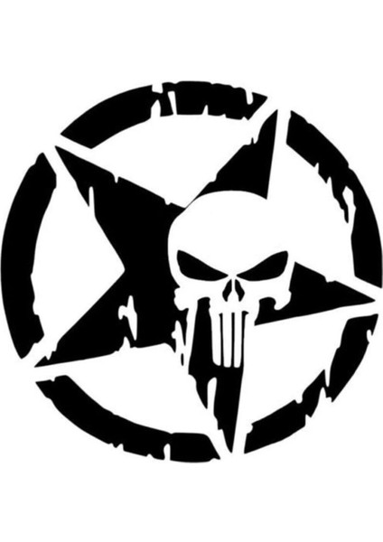 Army Star, Kuru Kafa Off Road Sticker, 20X20 cm