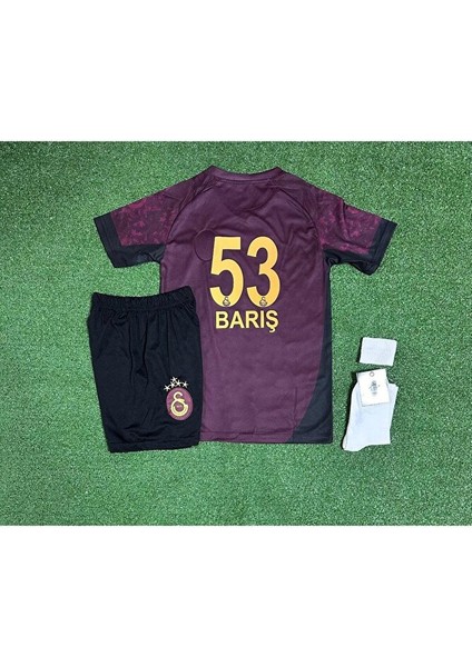 Gâlatâsarâ.y 2025/26 Yeni Sezon 5 Yıldızlı Barış Alper Yılmaz Deplasman Çocuk Forması 4'lü Set