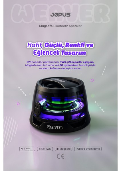 Weaver Magsafe Mini Mini Bluetooth Hoparlör