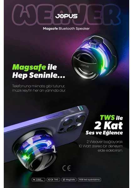 Weaver Magsafe Mini Mini Bluetooth Hoparlör fırsatları