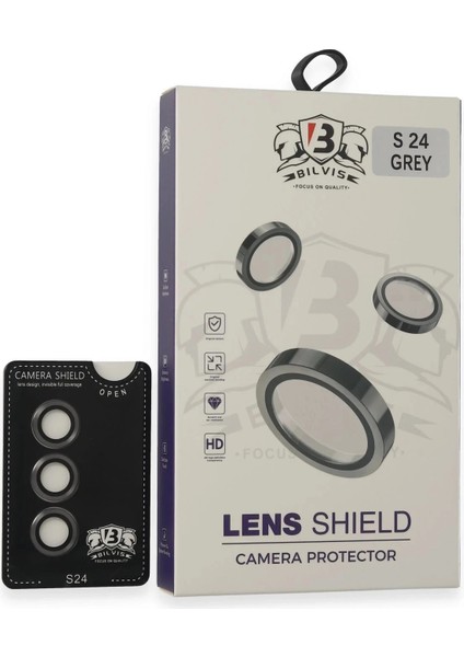 Samsung Galaxy S24 Bilvis Titan Kamera Lens - Titan Gri