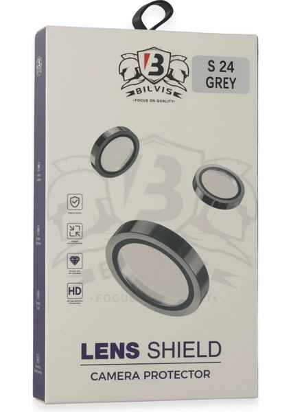 Samsung Galaxy S24 Bilvis Titan Kamera Lens - Titan Gri modelleri