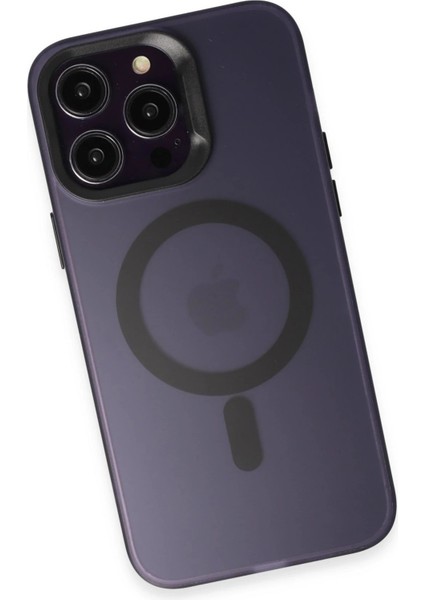 iPhone 15 Pro Max Kılıf Mateks Magsafe Kapak - Derin Mor fırsatları