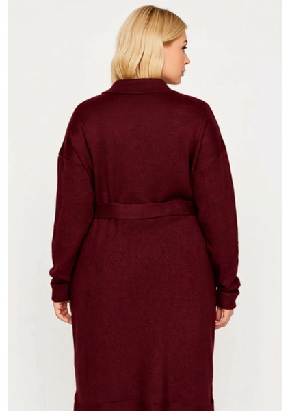 Kadın Giyiminde ve Konforu Birleştiren V Yaka Uzun Triko Hırka Düşük Kol Detayı Rahat Kalıp indirimleri