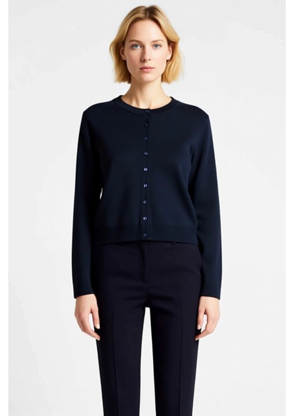 Kadın Giyim Koleksiyonu Düğme Detaylı Uzun Kollu Triko Hırka Günlük Tamamlayan Bir Parça Şık fırsatları