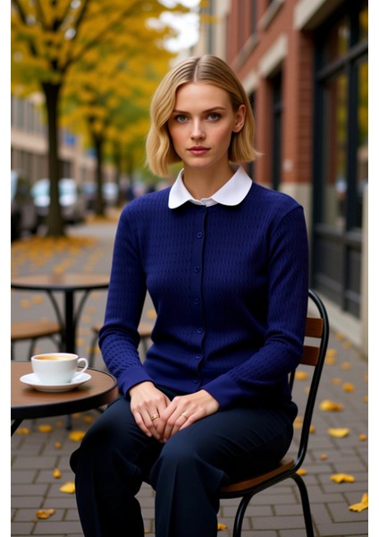 Kadın Merserize Görünümlü Saç Örgü Triko Hırka Fonksiyonel Dayanıklı Kaliteli Konforlu Şık fiyatları