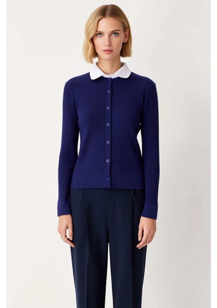 Kadın Merserize Görünümlü Saç Örgü Triko Hırka Fonksiyonel Dayanıklı Kaliteli Konforlu Şık fırsatları