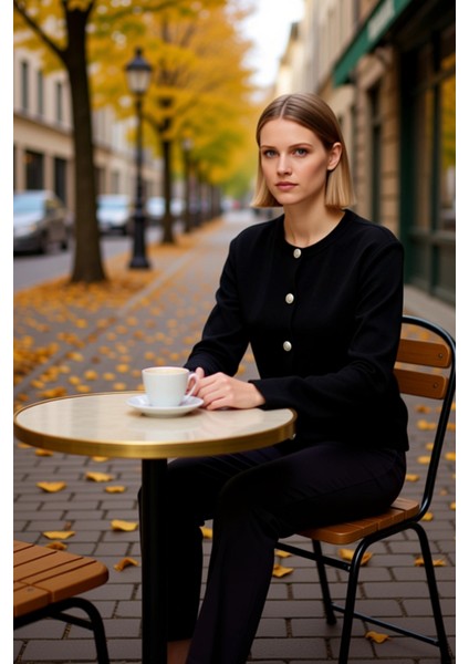 Kadın Basic Ceket Görünümlü Fitilli Triko Hırka Crop Kesim Uzun Kollu Bisiklet Yaka Günlük Şıklık fiyatları