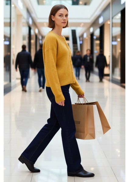 Kadın Bisiklet Yaka Düşük Kol Oversize Kesim Triko Hırka Kış Günleri Konforlu Şık Bir Dış Giyim modelleri