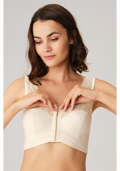 Arias Closet Balensiz Desteksiz Dolgusuz Geniş Askılı Toparlayıcı Önden Açılan Sırt Destekli Küçültücü Sütyen Ten modelleri