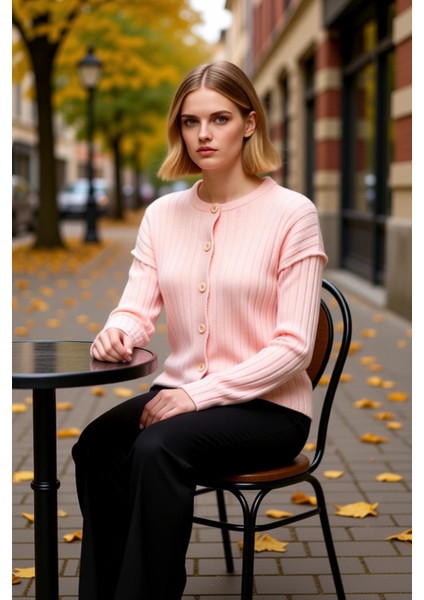 Kadın Fitilli Geniş Kalıp Basic Triko Hırka Rahat ve Şık Görünüm Sunar Günlük Kombinler Spor fiyatları