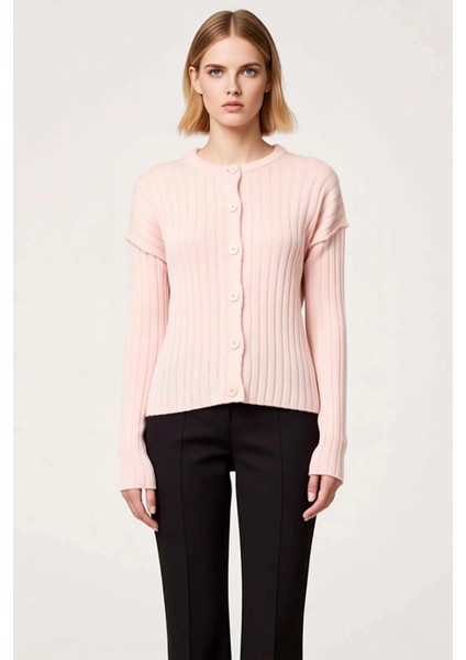 Kadın Fitilli Geniş Kalıp Basic Triko Hırka Rahat ve Şık Görünüm Sunar Günlük Kombinler Spor fırsatları