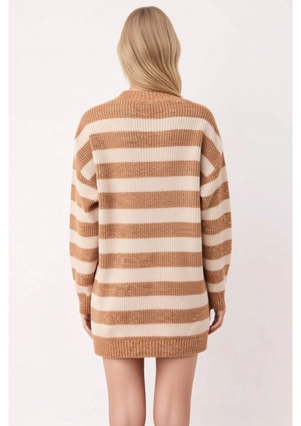 Kadın Düğmeli V Yaka Yumuşak Triko Hırka Rahat Kesim Uzun Kollu Kışlık Giyim ve Konforu Şık indirimleri