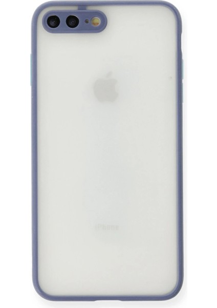 iPhone 7 Plus Kılıf Montreal Silikon Kapak - Gri