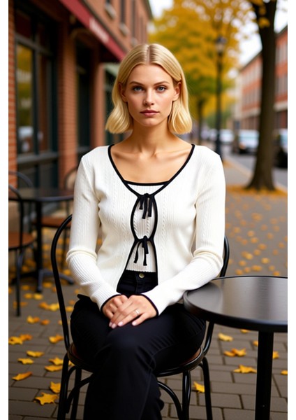 Kadın V Yaka Saç Örgü Triko Hırka Fonksiyonel Dayanıklı Kaliteli Konforlu Estetik Premium Şık fiyatları