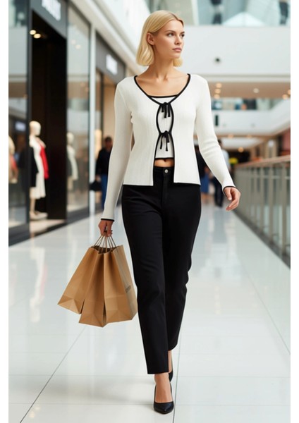 Kadın V Yaka Saç Örgü Triko Hırka Fonksiyonel Dayanıklı Kaliteli Konforlu Estetik Premium Şık modelleri