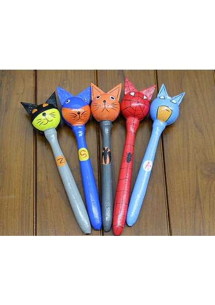 Ahşap 5'li Marakas Seti Model 2