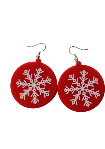 Yılbaşı Kar Tanesi Küpeler