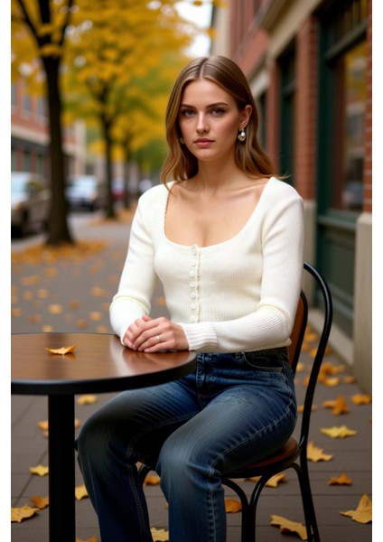Kadın Crop Kare Yaka Fitilli Triko Hırka Vücudu Saran Yumuşak Dokulu Uzun Kollu Ince Örgü Şık fiyatları