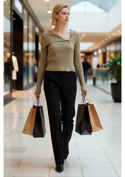 Kadın Fitilli Triko Hırka Vücudu Saran Kesim Şık Merserize Görünümlü Modern Örgü Tasarım Spor modelleri