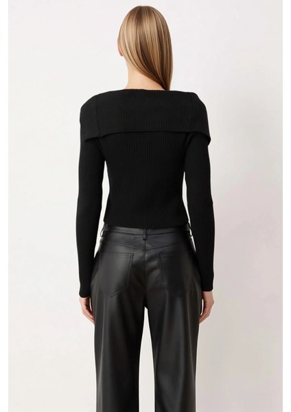 Kadın Fitilli Triko Hırka Vücudu Saran Kesim Şık Merserize Görünümlü Modern Örgü Tasarım Spor indirimleri